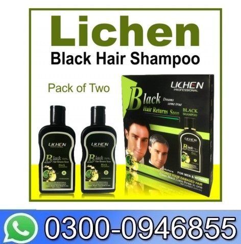Lichen Black Hair Color Shampoo 400Ml Price In Pakistan