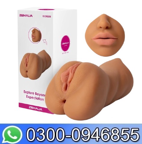 Zemalia Male Masturbator Sex Toy - 3 In 1 Realistic Textured Pocket Adult Toy In Pakistan