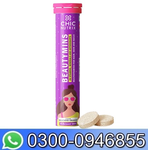 Chicnutrix Beauty Mins Effervescent Tablet - Orange Price In Pakistan