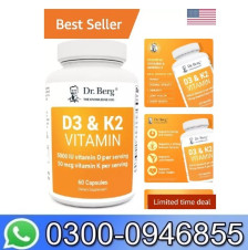 Dr. Berg Nutritionals Berg's D3 & K2 Vitamin D3K2 Supplement In Pakistan