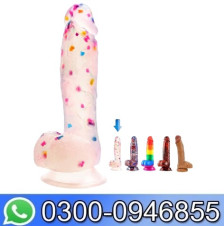 7.6 Inch Colorful Realistic Dildos, Human Safety, Silicone, With Powerful Suction Cups