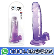 King Cock Clear 7'' Cock With Balls In Pakistan