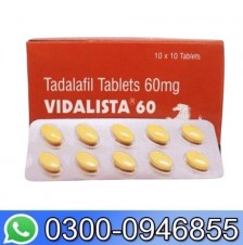 Vidalista Tadalafil 60Mg Tablets  In Pakistan