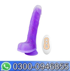 Purple Thrusting Dildo Vibrator Sex Toy For Women