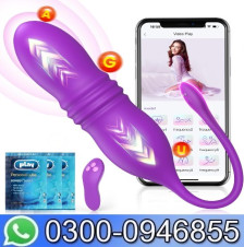 Purple Thrusting Vibrator Egg Vibrators